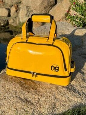 Carbon Fiber Leather Lifestyle Bag - Yellow